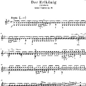 小提琴谱 | Der Erlkonig Grand Caprice op.26 舒伯特