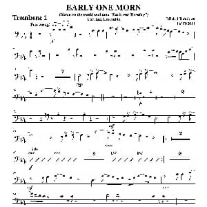 EARLY ONE MORN 第一长号分谱
