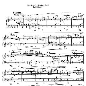 Piano Sonata No.3 in b Minor Op.58 钢琴谱 肖邦 chopin