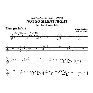 NOT SO SILENT NIGHT 第一降B小号分谱