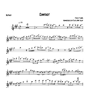 萨克斯谱 | Contac Bb PART