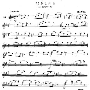 萨克斯谱 | 萨克斯练习曲合集 2—73 弗洛托
