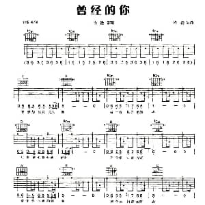 曾经的你 吉他谱 许巍 许巍 许巍