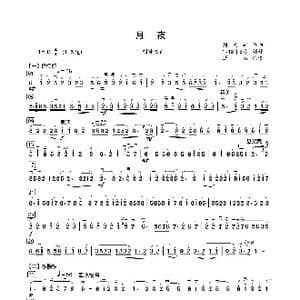 月夜 二胡名曲_歌曲简谱_词曲: 刘天华