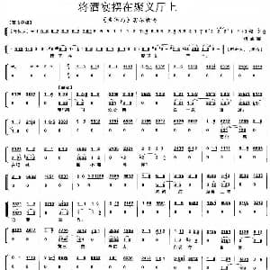 京剧谱 | 将酒宴摆在聚义厅上 盗御马 窦尔墩唱段 琴谱