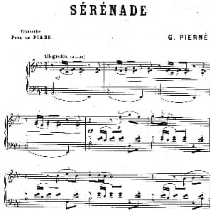 Serenade Op.7 钢琴谱 加布里埃尔 皮尔纳