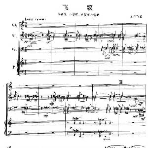 飞歌 单簧管 小提琴 大提琴 钢琴