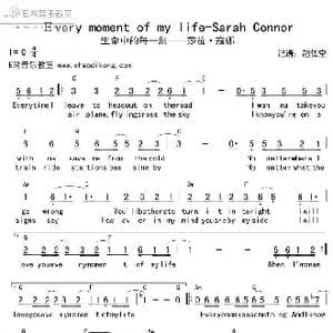 Every Moment Of My Life_歌谱投稿