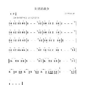 阿爸的故乡_歌曲简谱_词曲:游学志 游学志