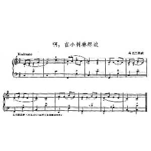 手风琴谱 | 啊 在小树林那边