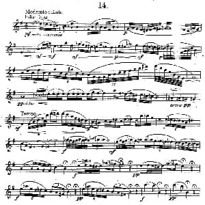 萨克斯谱 | 奇特克 萨克斯练习曲之14 ETUDY PRO SAXOPHON FR ZITRK.op.3