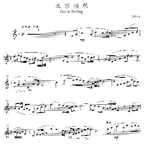 长笛曲谱 | 北京颂歌 方定昊编曲