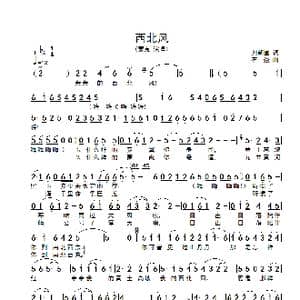 西北风_歌谱投稿_词曲:刘新圈 石焱