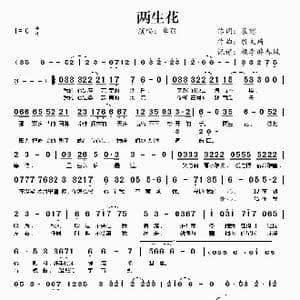 两生花_歌谱投稿_词曲:崔恕 殷文琦