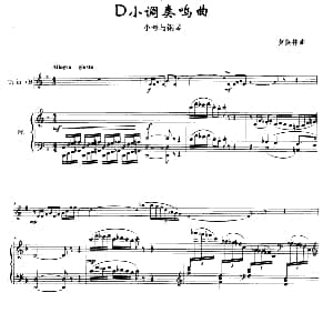 D小调奏鸣曲 小号 钢琴 黄燕林