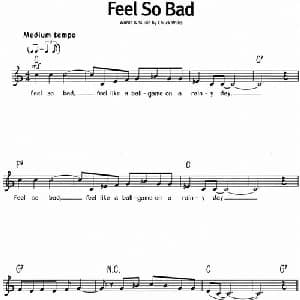 蓝调音乐:Feel So Bad_外国歌谱