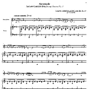 萨克斯谱 | Serenade 萨克斯 钢琴伴奏