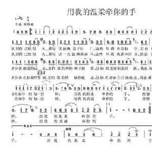 用我的温柔牵你的手_民歌简谱_词曲:杜晓言 蔡小雄
