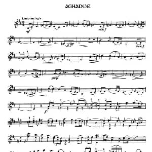 小提琴谱 | 爱尔兰曲调 Aghadoe