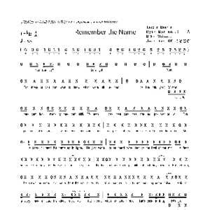 Remember the Name_歌曲简谱_词曲:Fort Minor Fort Minor