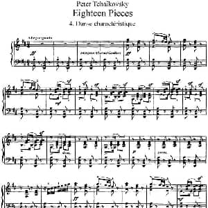 柴可夫斯基18首钢琴小品Op.72 钢琴谱 俄 彼得 伊利奇 柴可夫斯基