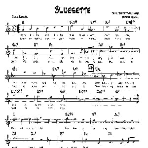 BLUESETTE 降B爵士乐谱