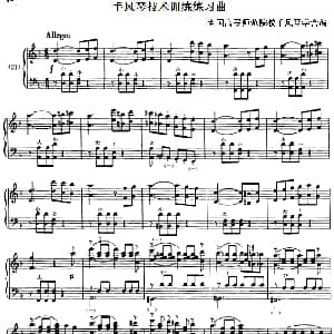 手风琴谱 | 手风琴技术训练练习曲 21 全国高等师范院校手风琴学会编