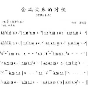 葫芦丝谱 | 金风吹来的时候 马俊英