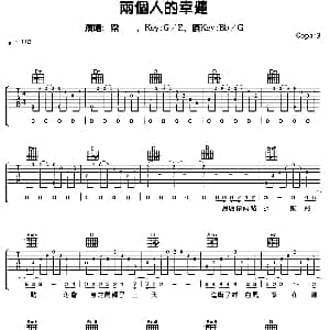两个人的幸运 吉他谱 梁咏琪