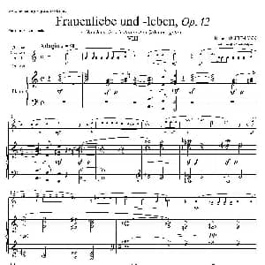 萨克斯谱 | 妇女的爱情与生活 Op42 Ⅷ 高音萨克斯 钢琴伴奏 R.舒曼