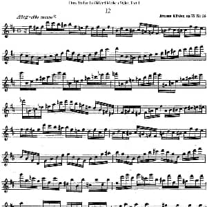 长笛曲谱 | 斯勒新老风格长笛练习重奏曲 第四部分 NO.12 Siegfried Thiele S. 斯勒