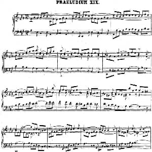 巴赫 平均律钢琴曲集 第二卷 之前奏曲 钢琴谱 巴赫