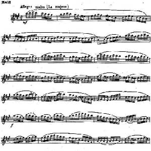 长笛曲谱 | 长笛练习曲100课之第46课 音阶式的技术型练习曲