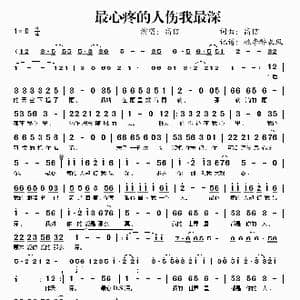 最心疼的人伤我最深_歌谱投稿_词曲:高信 高信