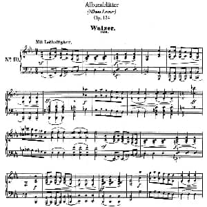 Albumblätter Op.124 钢琴谱 罗伯特 舒曼