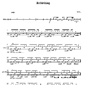 Rebirthing 鼓谱