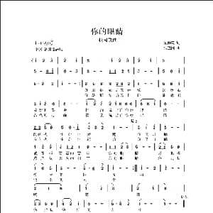 你的眼睛_歌曲简谱_词曲:梁保庆 侯卫国