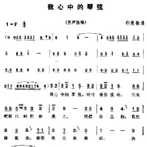 我心中的琴弦 印度 _外国歌谱