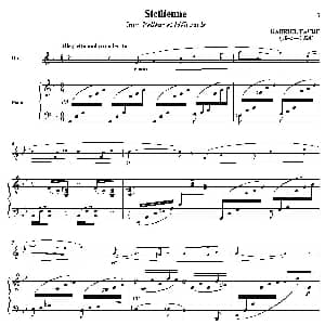 Sicilienne 双簧管 钢琴伴奏