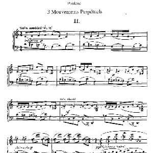 Trois Mouvements Perpetuel 钢琴谱 弗朗西斯 普朗克