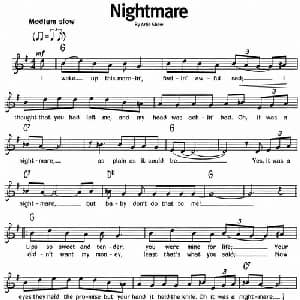 蓝调音乐:Nightmare_外国歌谱
