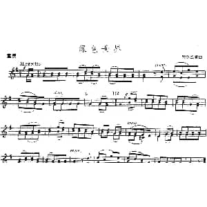 小提琴谱 | 绿色世界 重奏