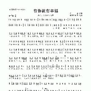 有你就有幸福_歌曲简谱_词曲:王浩 王浩