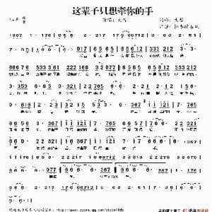 这辈子只想牵你的手_歌谱投稿_词曲:大哲 大哲