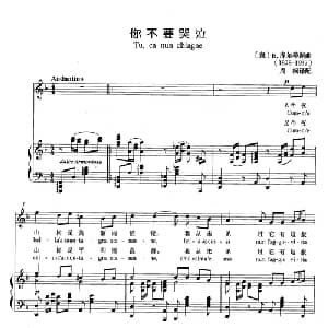 你不要哭泣 意大利 _外国歌谱_词曲: 意 E.库尔蒂斯