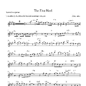 萨克斯谱 | The First Noel 次中音萨克斯