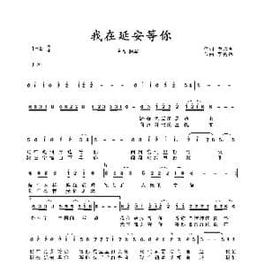 我在延安等你_歌谱投稿_词曲:申均明 李先锋