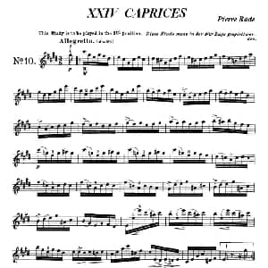 小提琴谱 | 24首小提琴练习曲之10 罗德