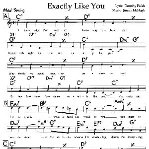Exactly Like You 钢琴谱