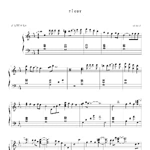 RIVER 钢琴谱 Gundam Seed